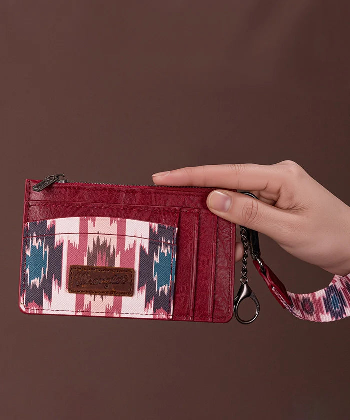 Wrangler Aztec Print Card Case