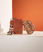Wrangler Aztec Print Keychain Card Holder