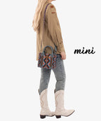 Wrangler Aztec Print Whipstitch Canvas Tote Bag Collection