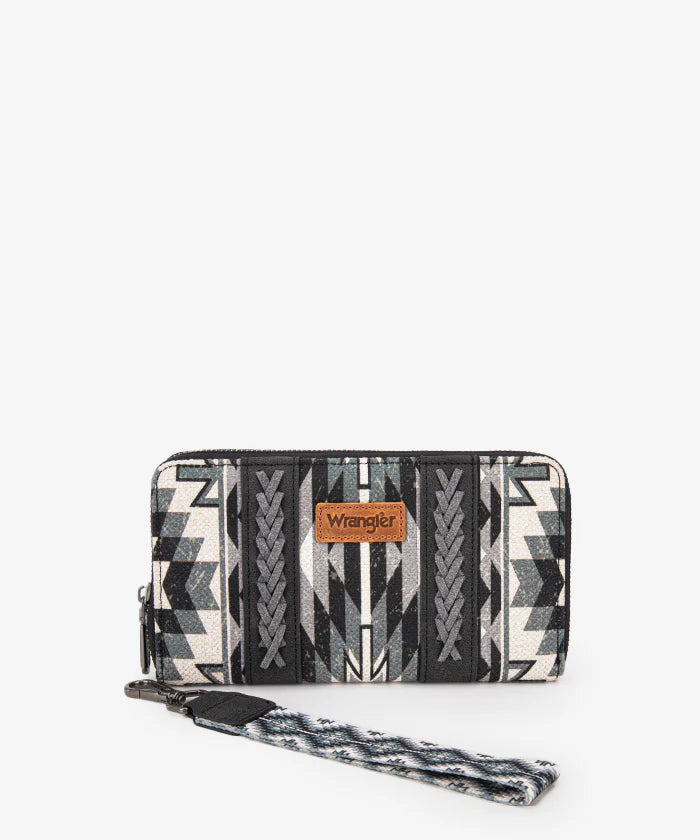 Wrangler Aztec Print Whipstitch Canvas Tote Bag Collection