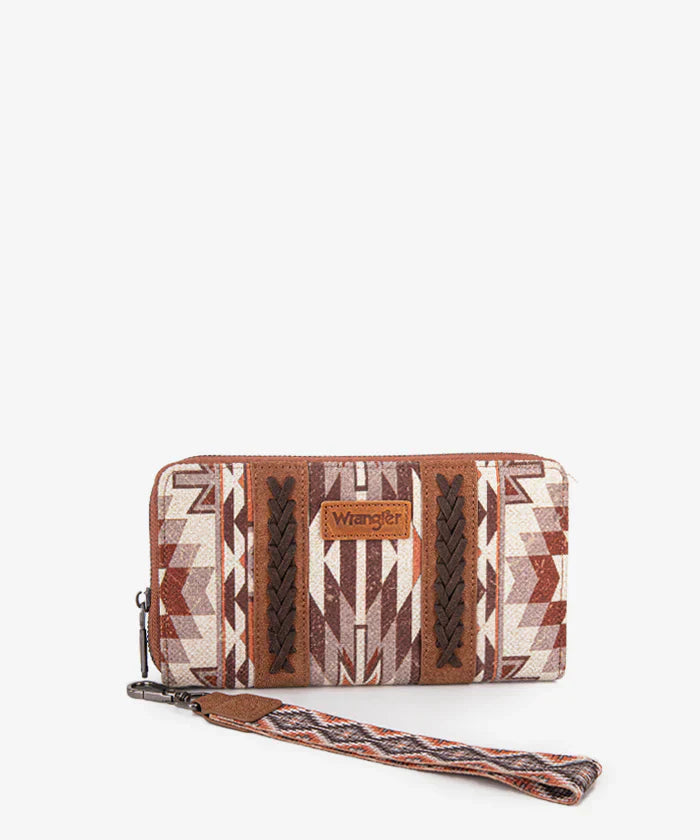 Wrangler Aztec Print Whipstitch Canvas Tote Bag Collection