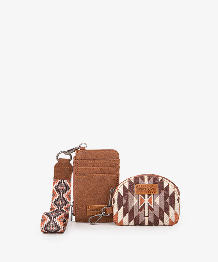 Wrangler Aztec Print Whipstitch Canvas Tote Bag Collection