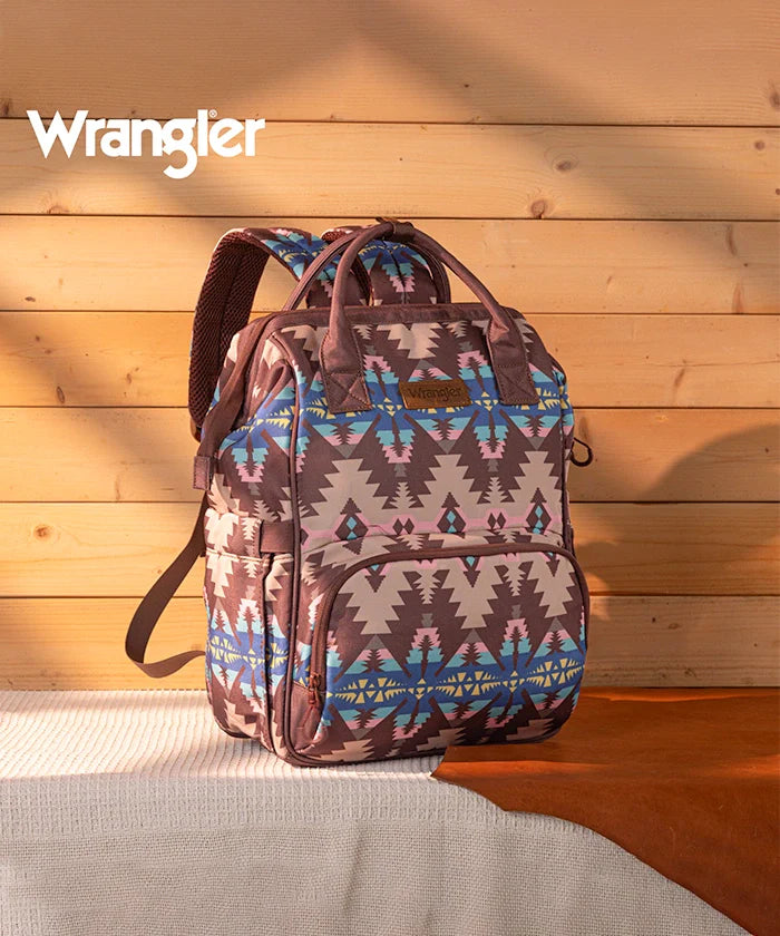Wrangler Aztec Printed Diaper Bag