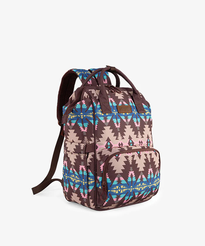 Wrangler Aztec Printed Diaper Bag