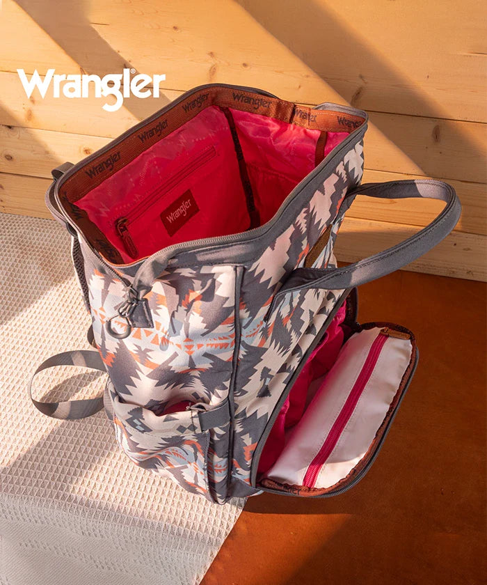 Wrangler Aztec Printed Diaper Bag
