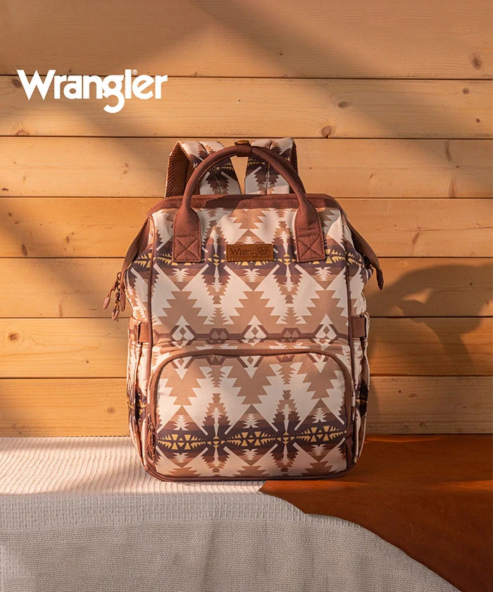 Wrangler Aztec Printed Diaper Bag