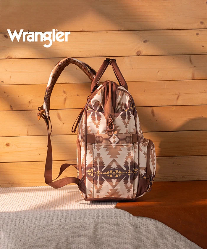Wrangler Aztec Printed Diaper Bag