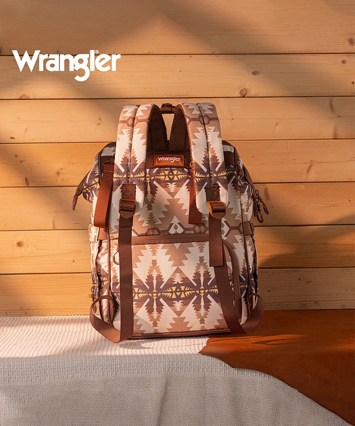 Wrangler Aztec Printed Diaper Bag