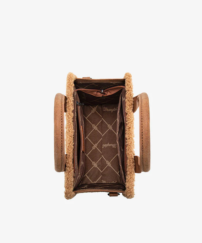 Wrangler Aztec Sherpa Trim Crossbody Purse Collection
