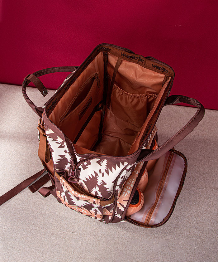 Wrangler Aztec Southwestern Print Diaper Bag