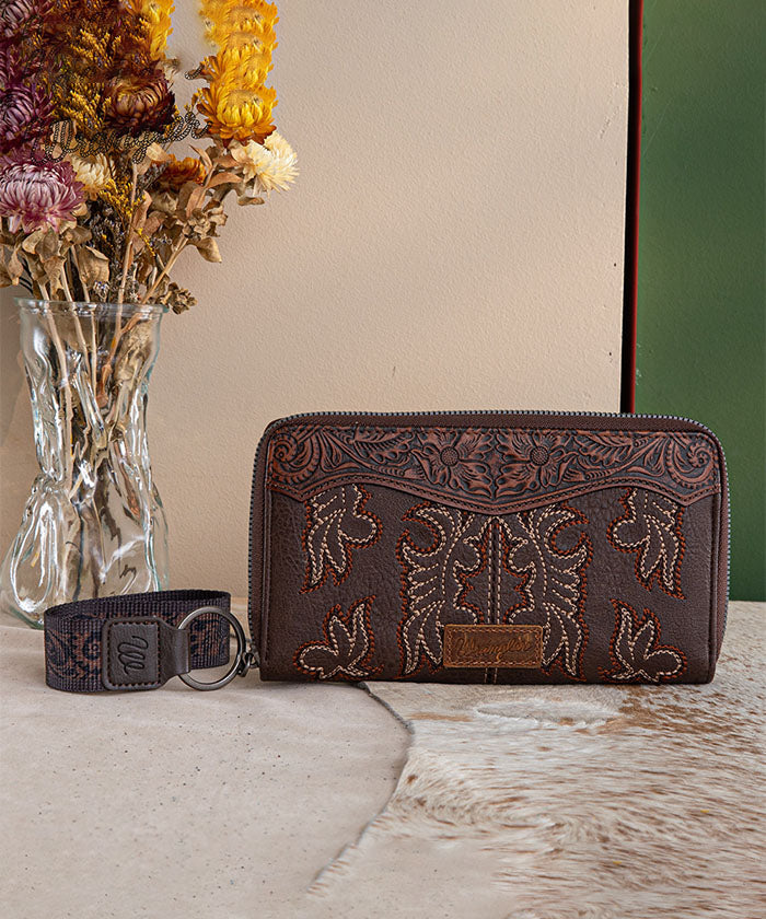 Wrangler Boot Stitch Bifold Wallet