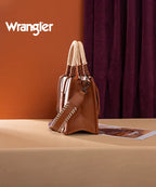 Wrangler Cow Print Rope Handle Tote Bag