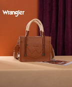 Wrangler Cow Print Rope Handle Tote Bag