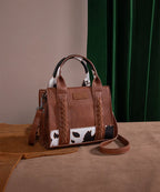 Wrangler Mini Cow Print Tote Bag