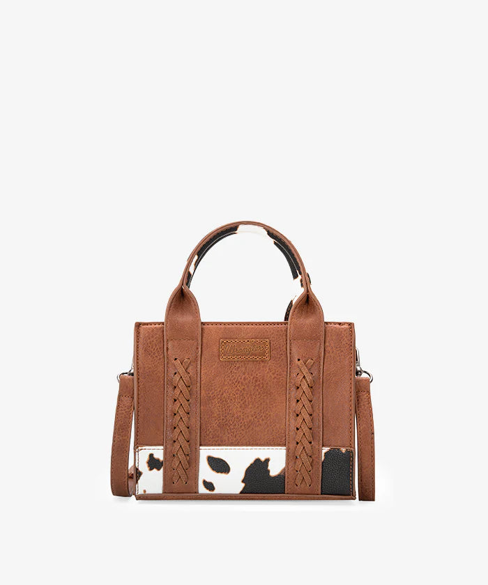 Wrangler Mini Cow Print Tote Bag
