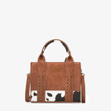 Wrangler Mini Cow Print Tote Bag