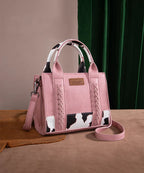 Wrangler Mini Cow Print Tote Bag