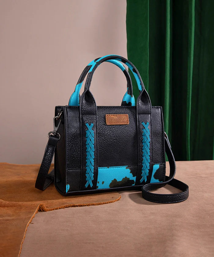 Wrangler Mini Cow Print Tote Bag - Limited Stock