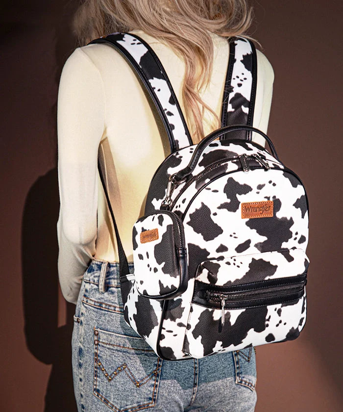 Wrangler Cow Print Backpack