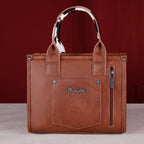 Wrangler Cow Print Crossbody Tote Bag