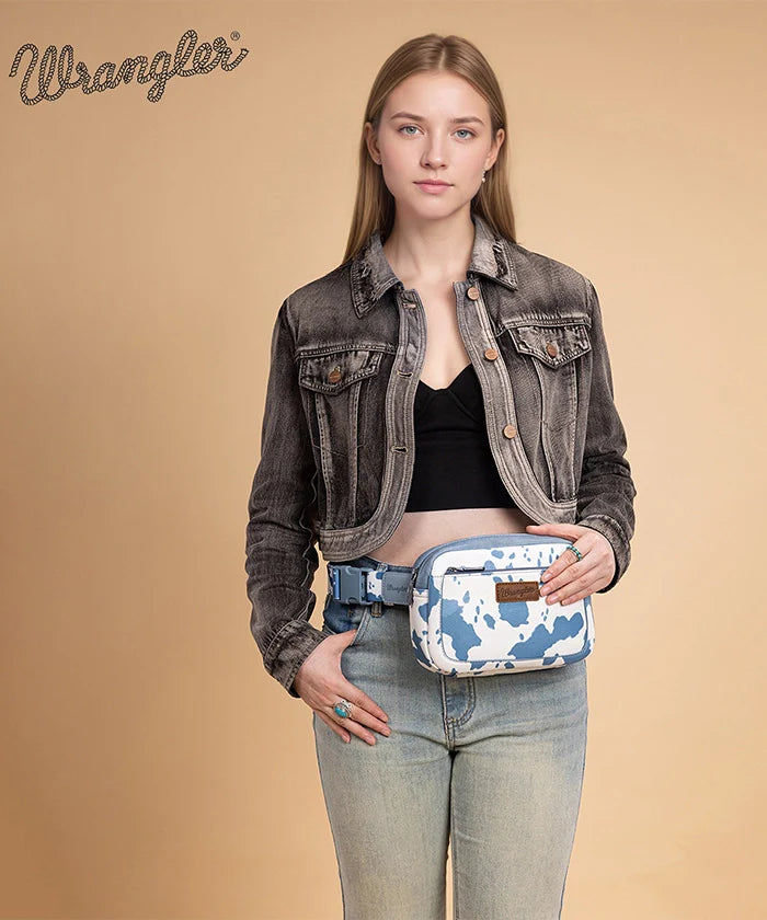 Wrangler Cow Print Fanny Pack
