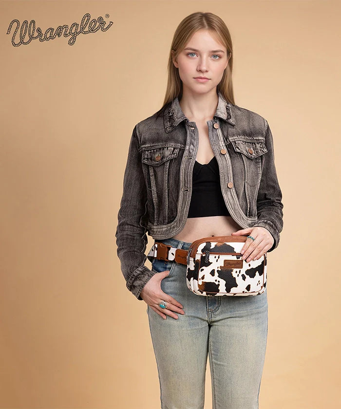 Wrangler Cow Print Fanny Pack
