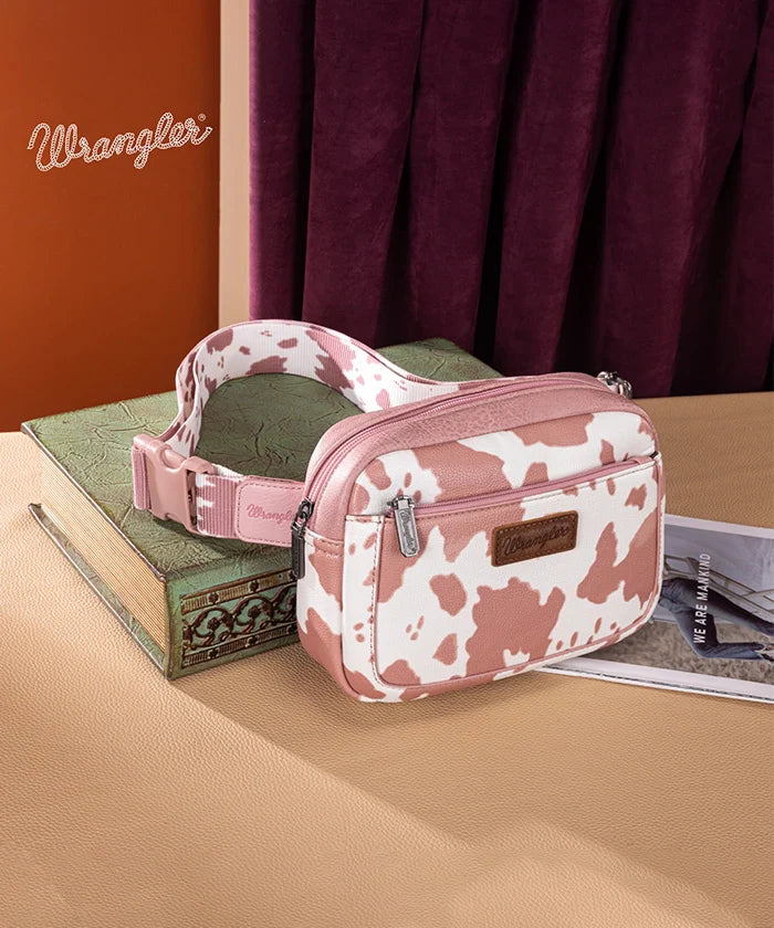 Wrangler Cow Print Fanny Pack