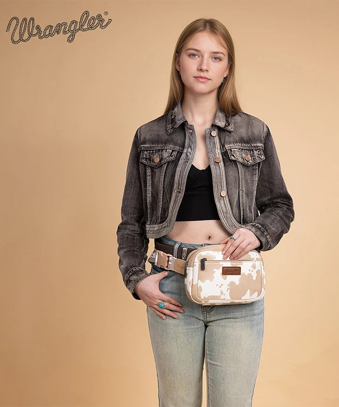 Wrangler Cow Print Fanny Pack