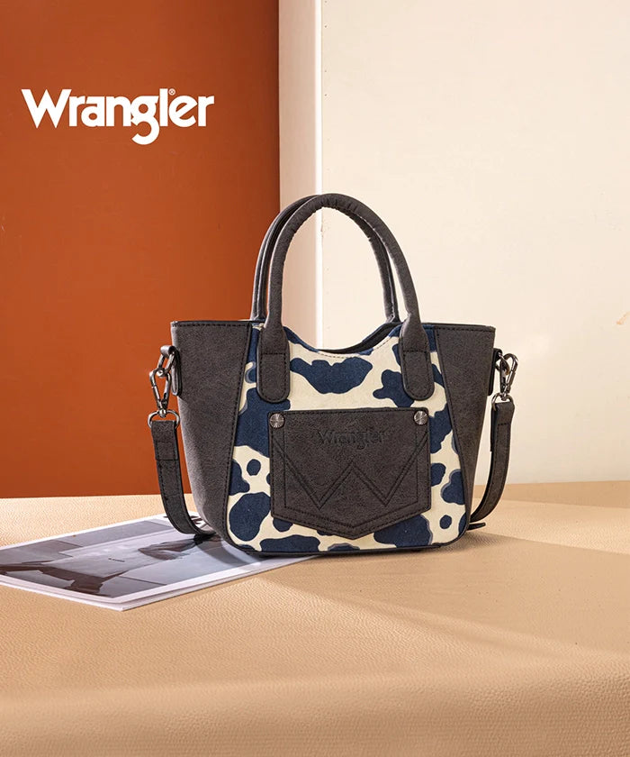 Wrangler All-over Cow Print Mini Tote Bag
