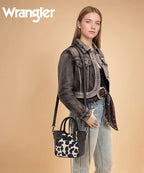 Wrangler All-over Cow Print Mini Tote Bag