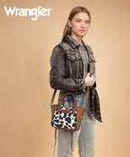 Wrangler All-over Cow Print Mini Tote Bag