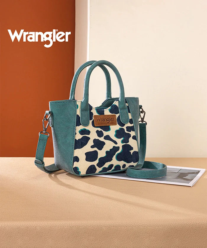 Wrangler All-over Cow Print Mini Tote Bag