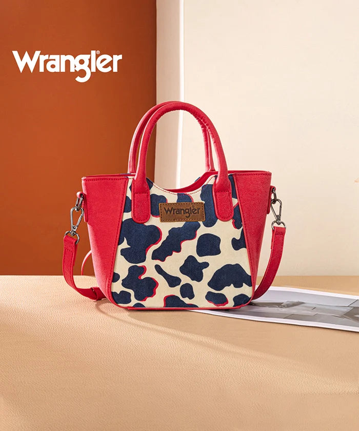 Wrangler All-over Cow Print Mini Tote Bag