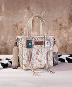 Wrangler Cowhide Fringe Concealed Carry Purse