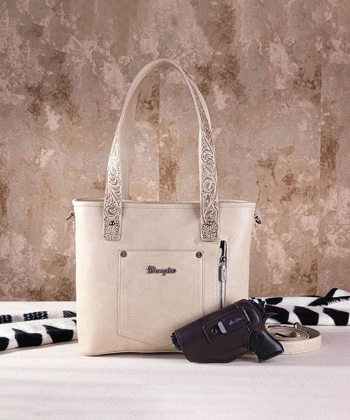 Wrangler Cowhide Fringe Concealed Carry Purse