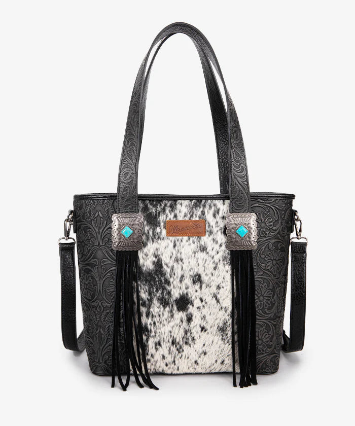 Wrangler Cowhide Fringe Concealed Carry Purse