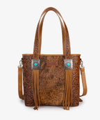 Wrangler Cowhide Fringe Concealed Carry Purse