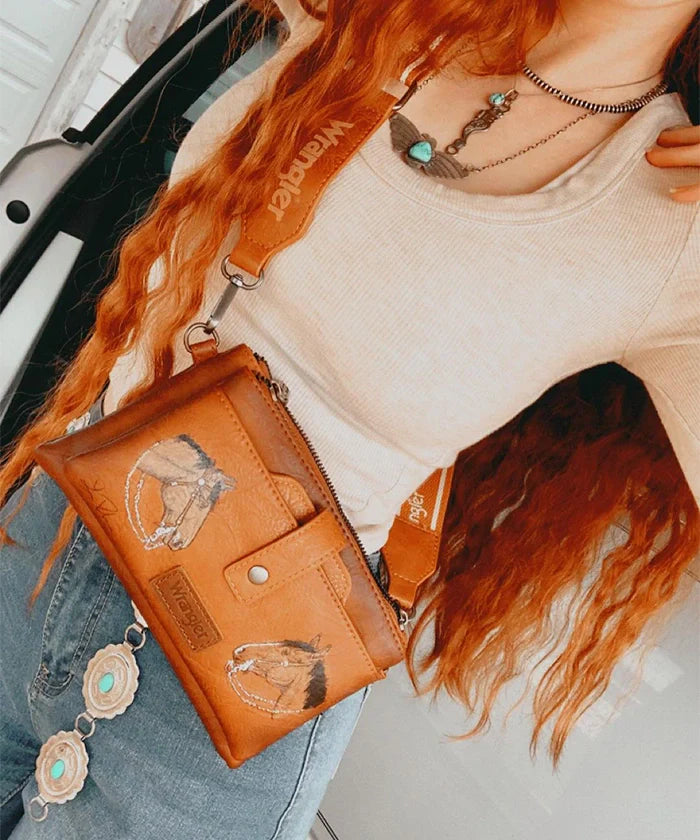 Wrangler Dual Zipper Crossbody Bag - Limited Stock