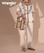 Wrangler Dual Sided Print Canvas Tote Bag