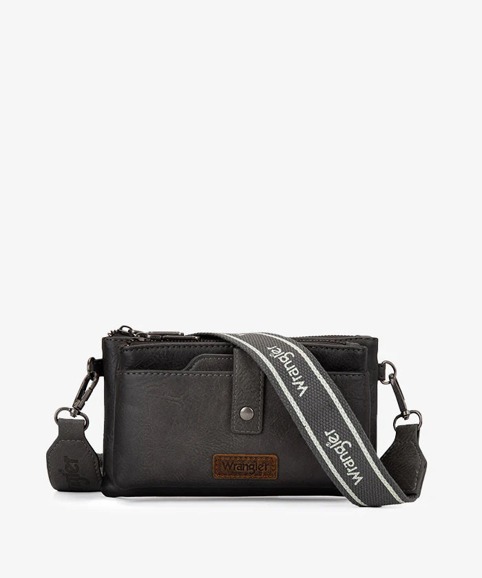 Wrangler Dual Zipper Crossbody Bag