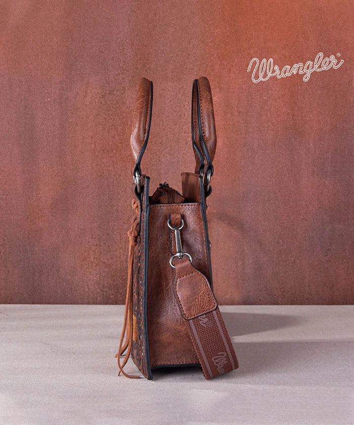 Wrangler Embossed Top Handle Crossbody