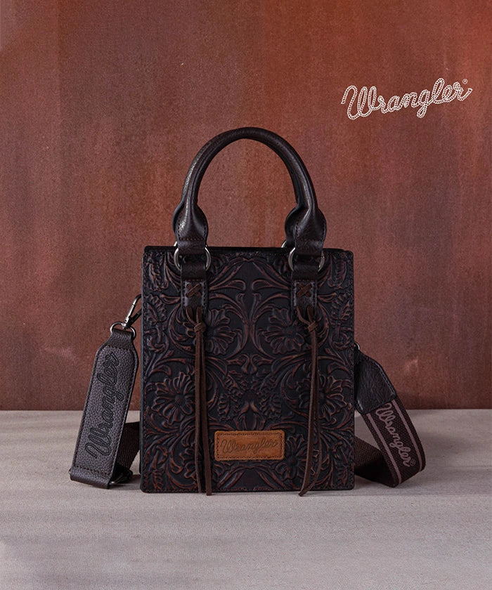Wrangler Embossed Top Handle Crossbody