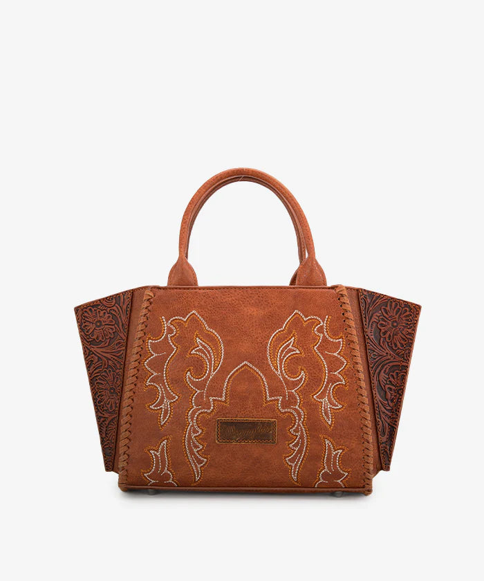 Wrangler Embroidered Boot Scroll Tote Bag Collection