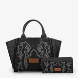 Wrangler Embroidered Boot Scroll Tote Bag Collection