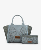 Wrangler Embroidered Boot Scroll Tote Bag Collection