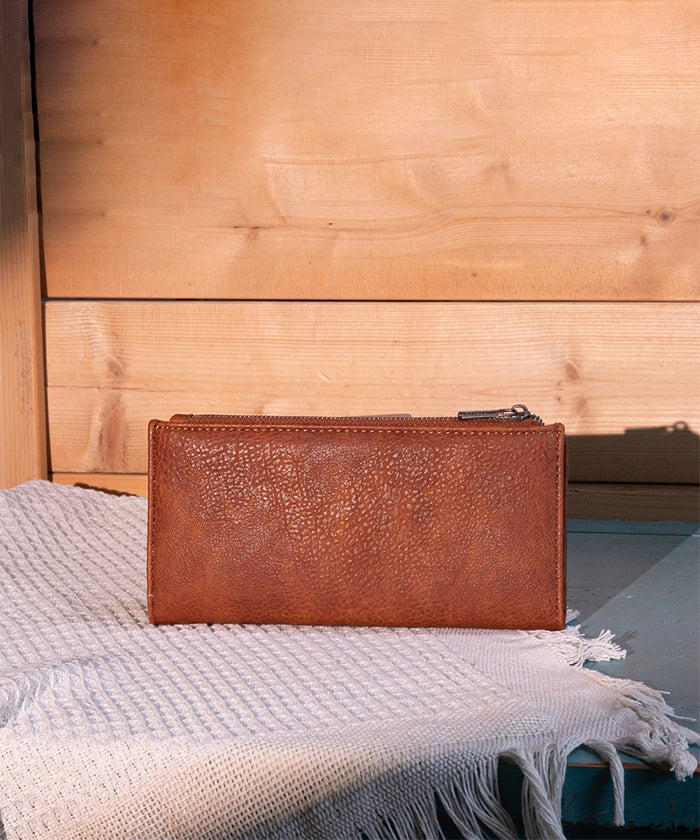 Wrangler Embroidered Boot Scroll Wallet