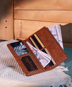 Wrangler Embroidered Boot Scroll Wallet