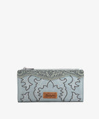Wrangler Embroidered Boot Scroll Wallet