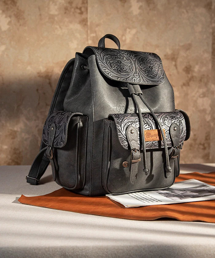 Wrangler Floral Tooled Concealed Carry Backpack