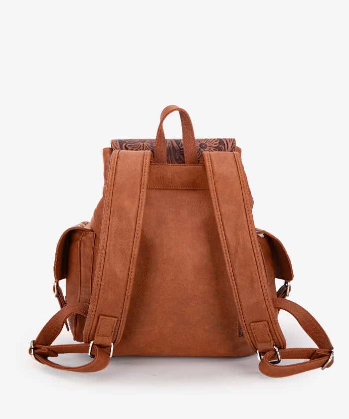 Wrangler Floral Tooled Concealed Carry Backpack